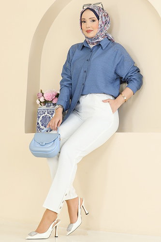 moda selvim بنطلون سكري 0652ERK1158 - Thumbnail