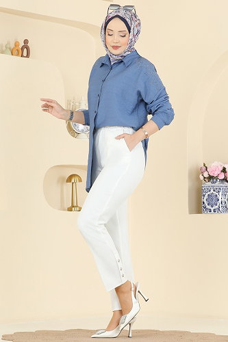 moda selvim بنطلون سكري 0652ERK1158 - Thumbnail