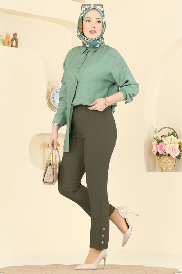 Modaselvim Pants Pants 0652ERK1158 Khaki