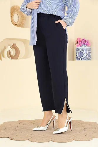 moda selvim بنطلون كحلي 0653ERK1158 - Thumbnail