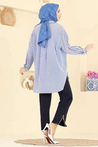 moda selvim بنطلون كحلي 0653ERK1158 - Thumbnail