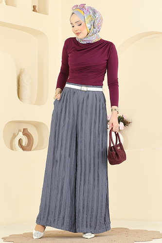 moda selvim Pants 0654ERK1158 Gray - Thumbnail
