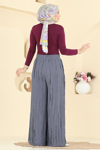 moda selvim Pants 0654ERK1158 Gray - Thumbnail