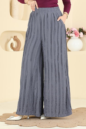 moda selvim بنطلون رمادي 0654ERK1158 - Thumbnail