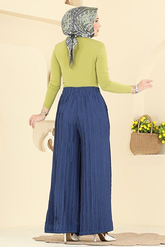 moda selvim Pants 0654ERK1158 Navy Blue - Thumbnail