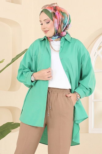 moda selvim بنطلون بيج 0884ART1138 - Thumbnail