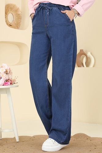 moda selvim Pants 1001ETT926 Dark Denim - Thumbnail
