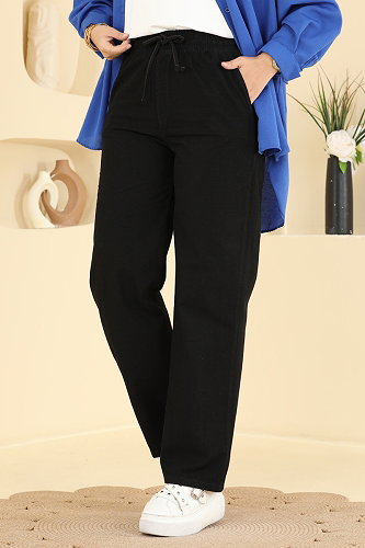 moda selvim Pants 1006MT581 Black - Thumbnail