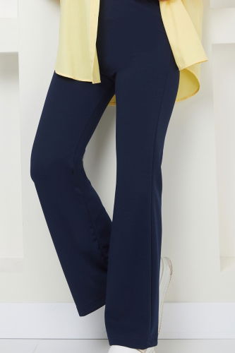 moda selvim Pants 10072ETT926 Navy Blue - Thumbnail