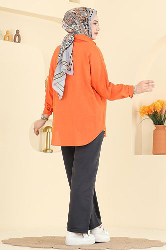 moda selvim Pants 1016ETT926 Anthracite - Thumbnail