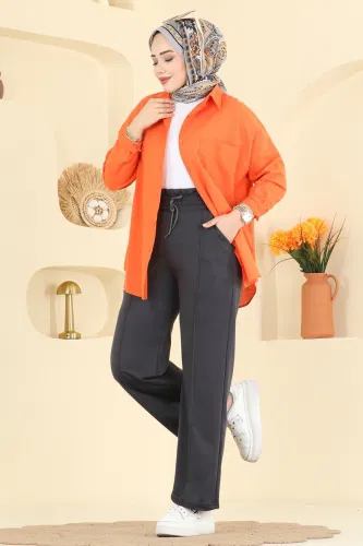 E.T.T. - بنطلون رمادي غامق 1016ETT926