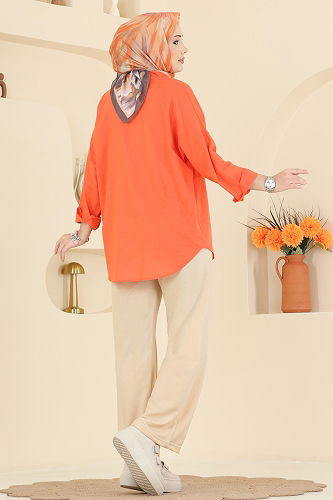 moda selvim Pants 1016ETT926 Stone - Thumbnail