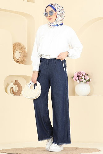 moda selvim Pants 1101MSA980 Dark Denim - Thumbnail