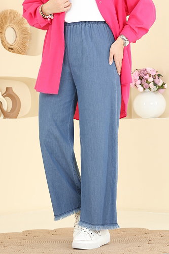 moda selvim Pants 1101MSA980 Light Denim - Thumbnail