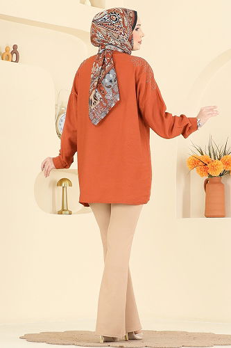 moda selvim Pants 1106BRZ597 Beige - Thumbnail