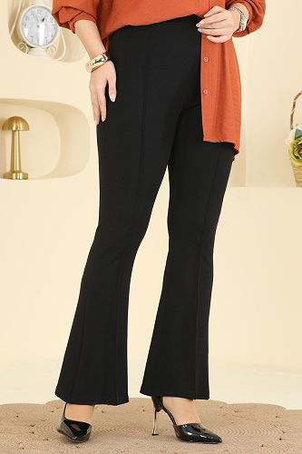 moda selvim Pants 1106BRZ597 Black - Thumbnail