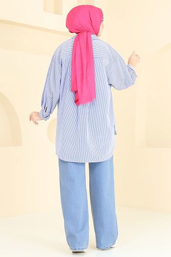 moda selvim Pants 11071PGS1067 Denim - Thumbnail