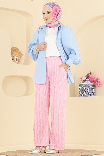 moda selvim Pants 154NZRK1200 Pink - Thumbnail
