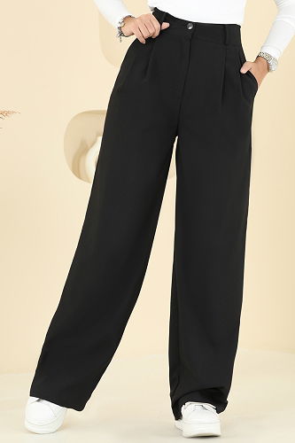 moda selvim Pants 20101ABK1075 Black - Thumbnail