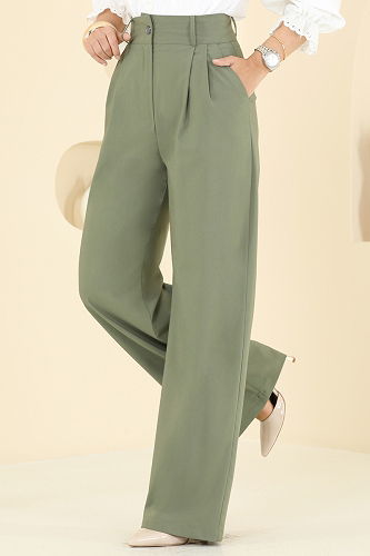 moda selvim Pants 20101ABK1075 Khaki - Thumbnail