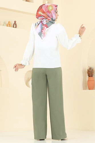 moda selvim Pants 20101ABK1075 Khaki - Thumbnail