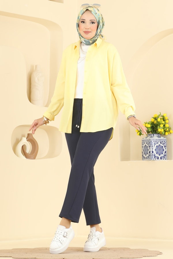 Modaselvim Pants Pants 250MP806 Navy Blue