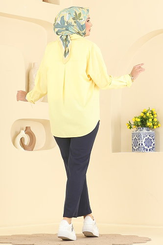 moda selvim Pants 250MP806 Navy Blue - Thumbnail