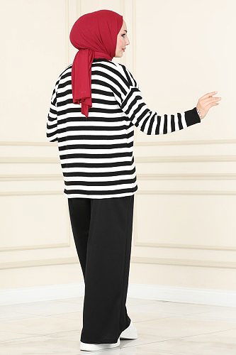 moda selvim Pants 3042MNT741 Black - Thumbnail