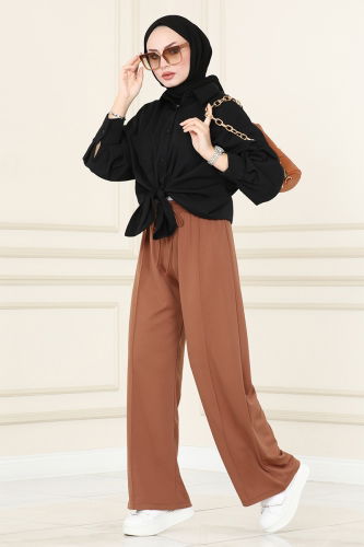 moda selvim PANTS 3042MNT741 Tan - Thumbnail