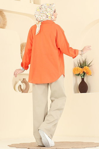 moda selvim بنطلون بيج 3326LD1070 - Thumbnail