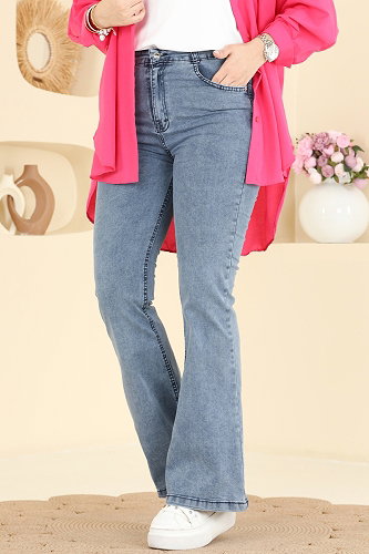 moda selvim Pants 3328LD1070 Light Denim - Thumbnail