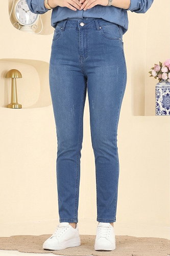 moda selvim Pants 3330LD1070 Dark Denim - Thumbnail