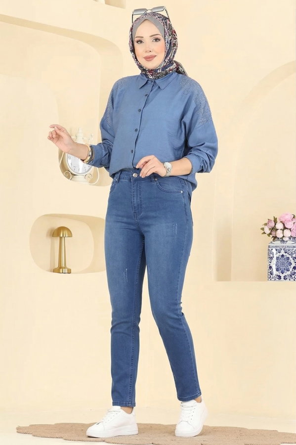 Modaselvim Pants Pants 3330LD1070 Dark Denim