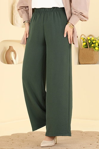 moda selvim Pants 3888BLU797 Dark Khaki - Thumbnail