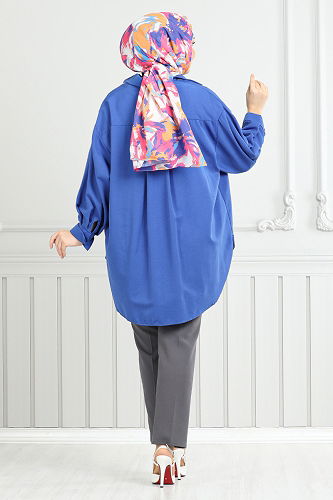 moda selvim بنطلون رمادي غامق 4022YGS898-M - Thumbnail