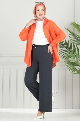 moda selvim Pants 4053PM271 Anthracite - Thumbnail