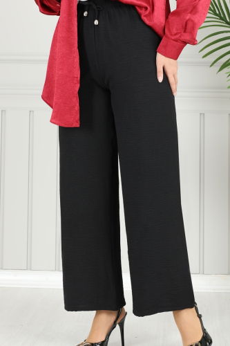 moda selvim Pants 4053PM271 Black - Thumbnail