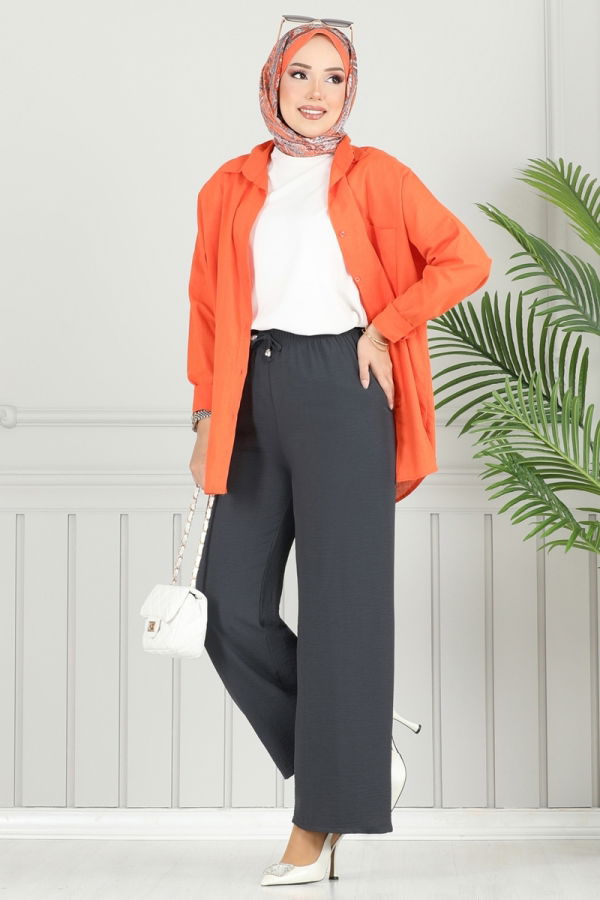 Modaselvim New Season Discount Pants 4053PM271 Gray