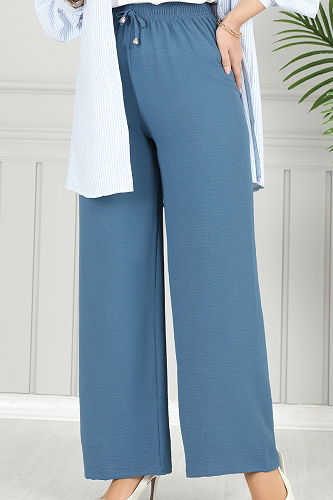 moda selvim Pants 4053PM271 Indigo - Thumbnail