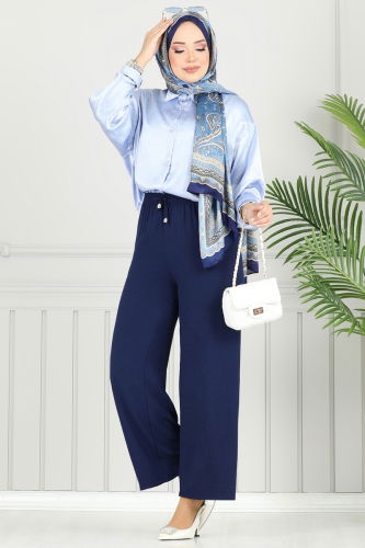 P.R.M. - Pants 4053PM271 Navy Blue