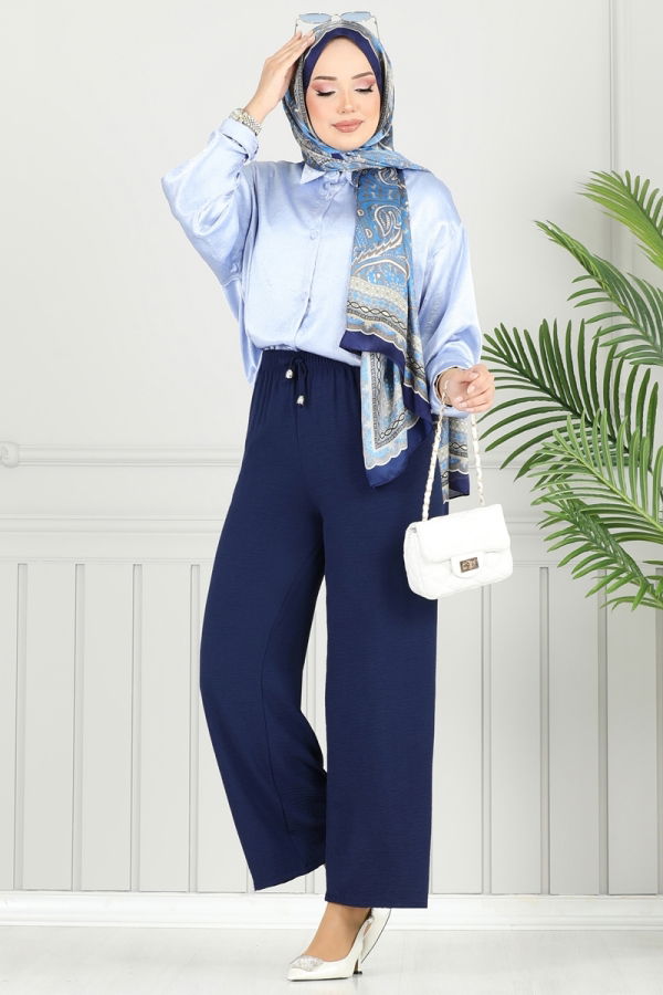 Modaselvim New Season Discount Pants 4053PM271 Navy Blue