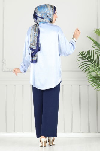 moda selvim Pants 4053PM271 Navy Blue - Thumbnail