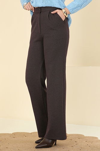 moda selvim Pants 4131PM271 Brown - Thumbnail