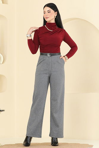 moda selvim Pants 4131PM271 Gray - Thumbnail