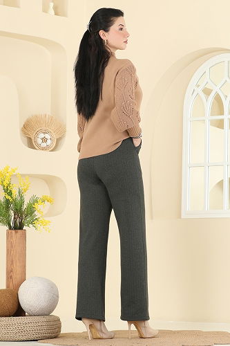 moda selvim Pants 4131PM271 Khaki - Thumbnail
