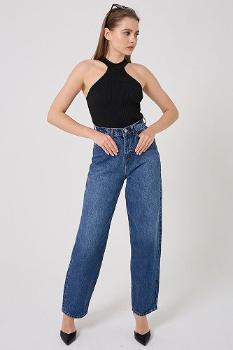 moda selvim Pants 4605DRN1147 Denim - Thumbnail