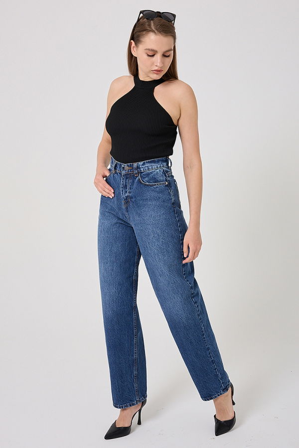Pants 4605DRN1148-M Dark Denim - Moda Selvim
