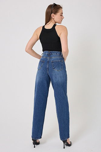 moda selvim Pants 4605DRN1148-M Dark Denim - Thumbnail