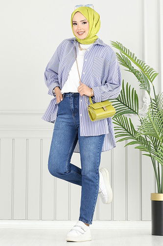 moda selvim بنطلون جينز 4607DRN1148-M - Thumbnail