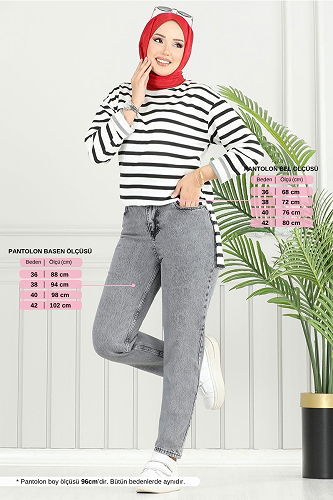 moda selvim Pants 4607DRN1148-M Washed Anthracite - Thumbnail